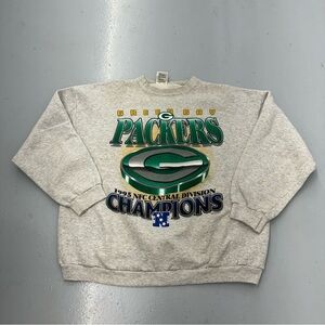 Vintage 1995 Green Bay Packers NFC Central Division Champions Sweatshirt NFL